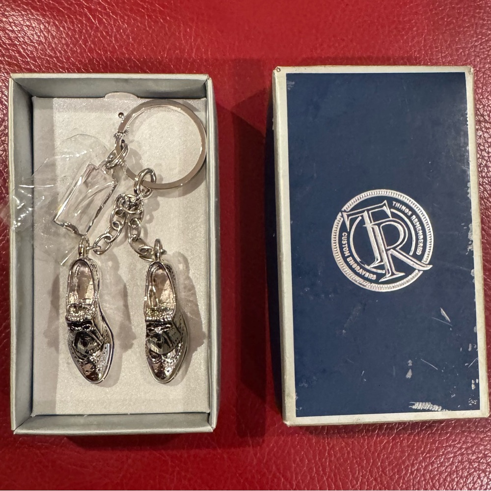 Things Remembered Silver Shoe Keychain